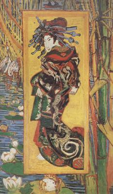 Vincent Van Gogh Japonaiserie:Oiran (nn04) Norge oil painting art